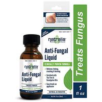 Natralia Anti-Fungal Liquid 1 Ounce, for Athlete's Foot & Ringworm, with Natural Tea Tree & Eucalyptus Oils Aloe & Vitamin E, Relieves Itch Scaling Cracking Burning Redness on Toes & Feet