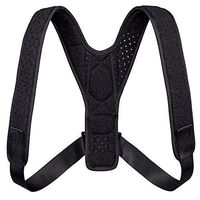 Back Posture Corrector Brace Adjustable Strap Improve Bad Posture for Women Men & Kids Black Size Medium