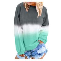 Pan Hui Women Tie Dye Long-Sleeve Crewneck Hoodie Sweatshirt Tunic Tops Casual Loose Drawstring Pullover T-Shirts