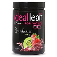IdealLean BCAA for Women ‐ Amino Acids for Women | Maximize Fat Burn & Lean Muscle Growth | Aids Weight Loss | Post Workout Recovery Drink | 0 Calories, 0 Sugars, 0 Carbs | Strawberry Kiwi | 12 oz.