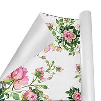 Gift Wrapping Paper Roll Pink Florals Pattern for Birthday,Holiday,Wedding,Baby Shower Gift Wrap - 3Rolls - 58inch x 23inch Per Roll