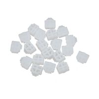 uxcell 20Pcs RJ11 Clear Silicone Anti-dust Stopper/Plug for Protect Data Port Of PC