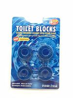 MY HOPE 4 Pieces Blue Block Toilet Bowl Clean Water & Fresh Odorless