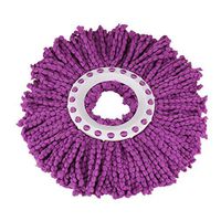 Spin Mop Refills Head Replacement Mop Head Refill Universal 360° Spin Magic Mop (Purple)