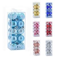 Shatterproof Christmas Balls, Mosunx Christmas Tree Ball Ornaments Decorations for Xmas Trees Wedding Party Home Decor, Tree Ornaments Hanging String Included (Rose Gold, 30Pcs - 3 Different Size)