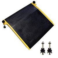 Adjustable 8" High Aluminum Threshold Ramp, Utility Mobility Access, 26" x 28.5" Ramp for Home, Doorway, Wheelchair, Scooter, Steps