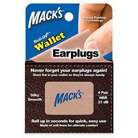 Macks Roll-ups Wallet Earplugs, 4-Count (Pack of 3)