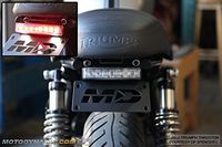 Triumph Scrambler Bonneville Thruxton Cafe Conversion Fender Eliminator with LED Sequential Integrated Tail Light