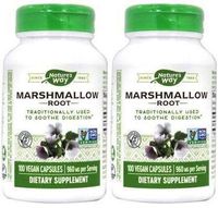 Nature's Way Marshmallow Root 960 Mg (Pack of 2) Helps to Support Respiratory Health, 100 Count Each