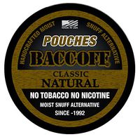 BaccOff, Classic Natural Pouches, Premium Tobacco Free, Nicotine Free Snuff Alternative (1 Can)