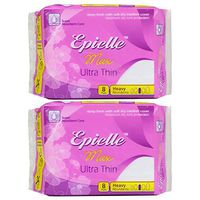 Epielle Max Ultra Thin Feminine Care-Heavy-8ct (2 Pack)