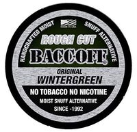 BaccOff, Original Wintergreen Rough Cut, Premium Tobacco Free, Nicotine Free Snuff Alternative (1 Can)