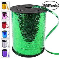 500 Yards Curling Ribbon-Balloon Ribbon-Balloon String for Art&Craft Decor,Gift Wrapping,Ribbons and Bows for Birthday Gifts (Green)