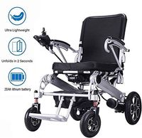 Electric Wheelchair Folding Motorized Power Wheelchairs, Mobility Aid Wheel Chair, Powerful Dual Motor Wheelchair, FDA Approved (Including 20A Lithium Battery)
