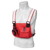 Festnight Men Outdoor Radio Chest Harness Bag Holster Holder Vest Rig