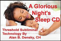 A Glorious Night's Sleep Threshold Subliminal with Binaural Beats Cover CD