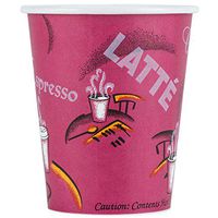 Dart Solo 370SI-0041 Bistro Print 10 oz. Poly Paper Hot Cup - 1000/Case