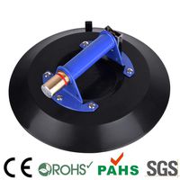 IMT 12" Super Strong Glass Suction Cup Vacuum Glass Lifter with Metal Handle and Brass Pump, Heavy Duty Power-Grip Industrial Suction Plate for Granite & Glass Lifting Car Window Replacement