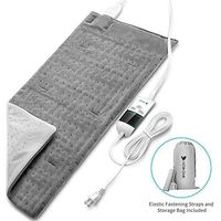 Heating Pad, Hosome Upgrade Version Fast Heating Pad for Pain Relief and Cramps with 8 Temperature Settings from 95 to 158℉, Dry&Moist Therapy Heating Pad with 6 time Settings, Ultra-Soft Flannel