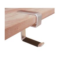 Office Computer Desk Aluminum Hook Clamp-On Desk Headphone Holder/Backpack Hook/Provides A Convenient Place to Hang Headset Or Bag (for 2.5CM Board)