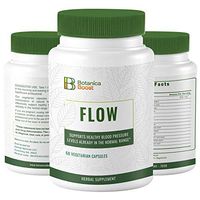 Botanica Boost Flow 600 mg Herbal Supplement Supports Healthy Blood Pressure Levels Already in Normal Range with Ashwagandha, Bacopa Monnieri and Rauwolfia Serpentina for Cardiovascular Health (60)