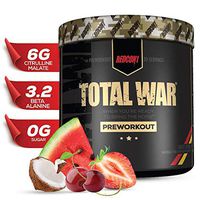 Redcon1 Total War - Pre Workout, 30 Servings, (Tigers Blood) Boost Energy, Increase Endurance and Focus, Beta-Alanine, 350mg Caffeine, Citrulline Malate, Nitric Oxide Booster - Keto Friendly
