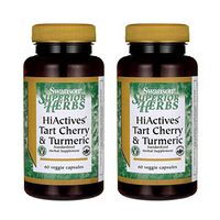 Swanson Hiactives Tart Cherry & Turmeric 60 Veg Capsules (2 Pack)