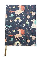 Whimsical Unicorn's & Rainbows Themed Lined Novelty Journal Notebook 6" x 8"