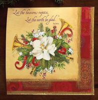Holiday Tradition 3-Ply Christmas Dinner Napkins 16 Per Pack