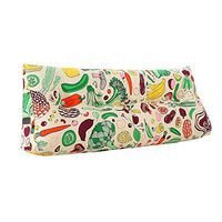 Qi Peng Mat Cushion - Double Bed Cushion Triangular Large Back Long Pillows on The Bed Washable Lumbar Pillow Protection Waist Printing Sofa Cushion (Size : 120cm)
