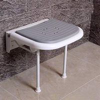 Bath Stool Bathroom Stool Folding Stool Folding Chair Wall Stool Bathroom Chair Shower Shower Chair (Color : Elegant Gray)