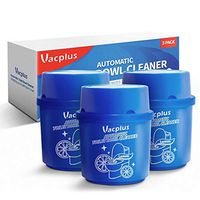 Vacplus Toilet Bowl Cleaner (3-Bottle Pack), Automatic Toilet Bowl Cleaner, Long-Lasting Toilet Bowl Cleaner Tablets in Bottle with Mild Lemon Scent