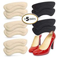CushyStep Heel Cushion Inserts for Women (5 Pair Pack) Shoe Pads. Heel Grip Support for Loose Shoes, Stops Slipping & Rubbing. Best Blister Prevention for Foot & Heel Pain Relief.