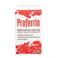 Proferrin 11mg Heme Iron (30Tablets) Brand: Medical Futures