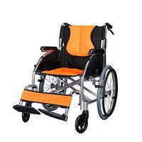 LYYYL Wheelchair Lightweight Folding Portable Transport Chair with Bags Solid Tires Seatbelt Hand Brakes Comfortable Armrest Seat Heavy Duty Swing Away Foot Rrests for Men and Women
