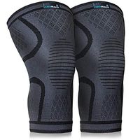 Keenhealth Compression Knee Brace (2Pack) - Knee Sleeve Pain Relief - for Arthritis, ACL and MCL - Support for Gym, Running, Working Out and Sports - for Men and Women (Black, M)