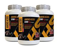 Muscle Mass Formula - Amino ACIDS 2200 mg Complex - Maximum Strength - l-Alanine Capsules - 3 Bottles 450 Tablets