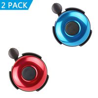REKATA Aluminum Bike Bell, Loud Sound Bicycle Bell Adults Kids Girls Boys(2 Pack)