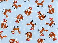 Gift Wrap Paper - 30 inches x 25 feet - Knitted Fox