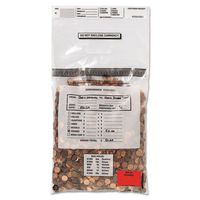 Tamper-Evident Coin Tote, 50lb Cap, 6.5mil, 13 X 22, Clear, 100 Bags/box By: MMF Industries