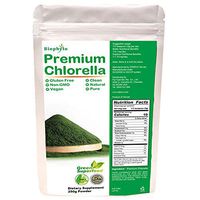 Biophyto Chlorella Powder 250g - Cracked Cell Wall - Non GMO - Vegan Protein, Best Green Superfood, No Additives- 100% Pure Nature - Detox - High Dietary Fiber - Natural Cleansing