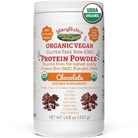 Organic Protein Powder Plant-Based (Creamy Chocolate Fudge) by MaryRuth's Vegan, Gluten Free, Non-GMO, Soy Free, Dairy Free, Nut Free, No Fillers, No Additives, Paleo Friendly 14.8 oz For Men & Women