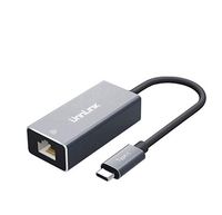 Unnlink USB C Ethernet Adapter Gigabit 1000Mbps Aluminum Type C Network LAN RJ45 Adapter Converter Thunderbolt 3 Compatible for UltraBook MacBook Pro Chromebook