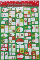 Christmas Self Adhesive Gift Tags - 128 Pieces