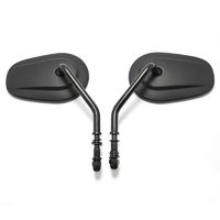 E-Bro Harley Black Sportster Mirrors for Road King Sportster Street Glide Electra Glide Dyna Softail Road Glide 1982-2019