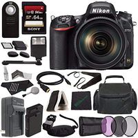 Nikon D750 DSLR Camera with 24-120mm Lens + Rechargable Li-Ion Battery + Home and Car External Charger + Sony 64GB SDXC Card + HDMI Cable + Case + Remote + Memory Card Reader + Cloth + Flash Bundle