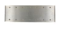 Leviton 84067-40 7-Gang No Device Blank Wallplate, Standard Size, Box Mount, Stainless Steel