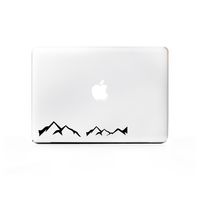(2X) StickAny Laptop Series Simple Mountains Sticker for MacBook Pro, Chromebook, Surface Pro, and More (Black)