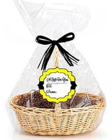 Canary Yellow 2Pack Designer Cello Bags/Tags/Bows Cellophane Jumbo Gift Basket Packaging Bags Flat 30" x 40"