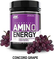 OPTIMUM NUTRITION ESSENTIAL AMINO ENERGY with Green Tea and Green Coffee Extract, Flavor: Concord Grape, 65 Servings